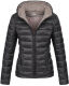 Marikoo Lucy ladies quilted jacket with hood - Black-Gr.L