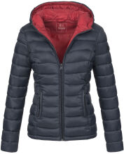 Marikoo Lucy ladies quilted jacket with hood - Navy-Gr.XS