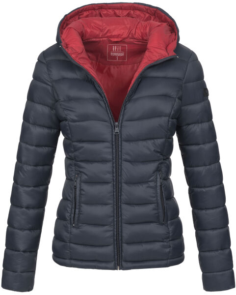 Marikoo Lucy ladies quilted jacket with hood - Navy-Gr.S