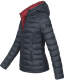 Marikoo Lucy ladies quilted jacket with hood - Navy-Gr.S