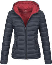 Marikoo Lucy ladies quilted jacket with hood - Navy-Gr.XXL