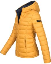 Marikoo Lucy Damen gesteppte Übergangsjacke Gelb Größe XS - Gr. 34