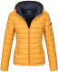 Marikoo Lucy ladies quilted jacket with hood - Yellow-Gr.XS