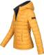 Marikoo Lucy ladies quilted jacket with hood - Yellow-Gr.L