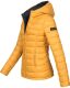 Marikoo Lucy ladies quilted jacket with hood - Yellow-Gr.XXL