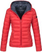 Marikoo Lucy ladies quilted jacket with hood - Red-Gr.S