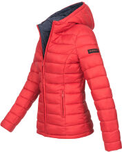 Marikoo Lucy ladies quilted jacket with hood - Red-Gr.S