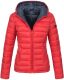 Marikoo Lucy Damen gesteppte Übergangsjacke Rot Größe L - Gr. 40