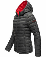 Marikoo Lucy ladies quilted jacket with hood - Anthracite-Gr.XS