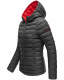 Marikoo Lucy ladies quilted jacket with hood - Anthracite-Gr.M