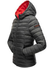 Marikoo Lucy ladies quilted jacket with hood - Anthracite-Gr.L