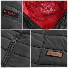 Marikoo Lucy ladies quilted jacket with hood - Anthracite-Gr.L