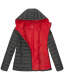 Marikoo Lucy ladies quilted jacket with hood - Anthracite-Gr.L
