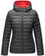 Marikoo Lucy ladies quilted jacket with hood - Anthracite-Gr.XL