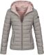 Marikoo Lucy ladies quilted jacket with hood - Gray-Gr.XS