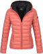Marikoo Lucy Damen gesteppte Übergangsjacke Coral Größe XS - Gr. 34