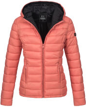 Marikoo Lucy ladies quilted jacket with hood - Coral-Gr.XL