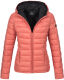 Marikoo Lucy ladies quilted jacket with hood - Coral-Gr.XXL