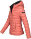 Marikoo Lucy ladies quilted jacket with hood - Coral-Gr.XXL