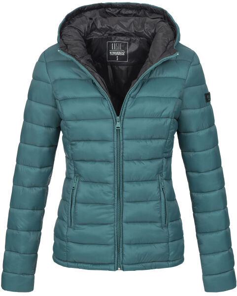 Marikoo Lucy ladies quilted jacket with hood - Ocean-Green-Gr.M