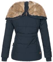 Marikoo Nekoo ladies winterjacket lined with faux fur - Navy-Gr.XL