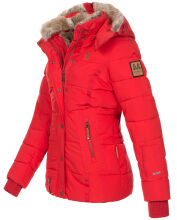 Marikoo Nekoo ladies winterjacket lined with faux fur - Red-Gr.XS