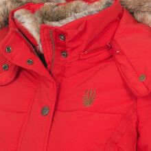 Marikoo Nekoo ladies winterjacket lined with faux fur - Red-Gr.XS