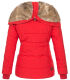 Marikoo Nekoo ladies winterjacket lined with faux fur - Red-Gr.XS