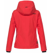 Marikoo Erdbeere Damen Übergangsjacke leicht gefüttert mit Kapuze Rot Größe XXL - Gr. 44