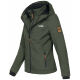 Marikoo Erdbeere Damen Übergangsjacke leicht gefüttert mit Kapuze Olive Größe XXL - Gr. 44