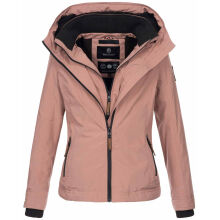 Marikoo Erdbeere Damen Übergangsjacke leicht gefüttert mit Kapuze Terrakotta Größe XS - Gr. 34