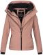 Marikoo Erdbeere Damen Übergangsjacke leicht gefüttert mit Kapuze Terrakotta Größe M - Gr. 38