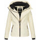 Marikoo Erdbeere Damen Übergangsjacke leicht gefüttert mit Kapuze Beige Größe M - Gr. 38