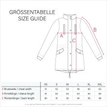 Navahoo Bombii Damen Winterjacke lang mit Kunstfell Schwarz Größe XL - Gr. 42