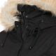 Navahoo Bombii ladies winter jacket long with faux fur - Black-Gr.XL