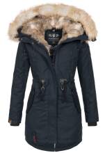 Navahoo Bombii ladies winter jacket long with faux fur -...