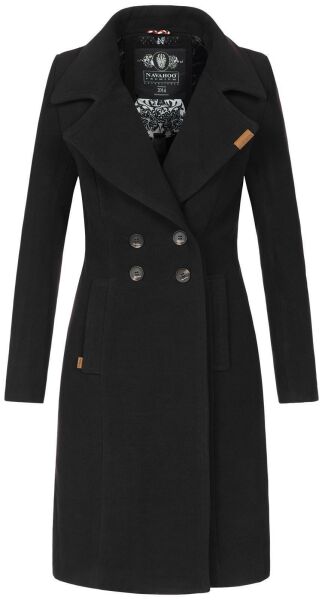 Navahoo Wooly Ladies Coat B661 Schwarz Größe S - Gr. 36