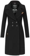 Navahoo Wooly Ladies Coat B661 Black Size M - Size 38