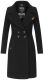 Navahoo Wooly Damen Trenchcoat Winter Mantel Schwarz Größe XL - Gr. 42