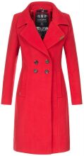 Navahoo Wooly Ladies Coat B661 Rot Größe S - Gr. 36