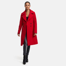Navahoo Wooly Damen Trenchcoat Winter Mantel Rot Gr&ouml;&szlig;e M - Gr. 38