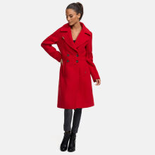 Navahoo Wooly Damen Trenchcoat Winter Mantel Rot Gr&ouml;&szlig;e M - Gr. 38