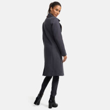 Navahoo Wooly Damen Trenchcoat Winter Mantel Anthrazit Gr&ouml;&szlig;e XS - Gr. 34