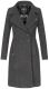 Navahoo Wooly Damen Trenchcoat Winter Mantel Anthrazit Größe S - Gr. 36