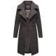 Navahoo Wooly Damen Trenchcoat Winter Mantel Anthrazit Größe M - Gr. 38