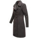Navahoo Wooly Damen Trenchcoat Winter Mantel Anthrazit Größe M - Gr. 38