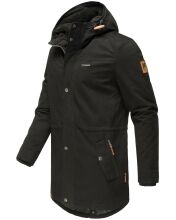 Navahoo Manakaa Herren Parka Winterjacke Schwarz Größe S - Gr. S
