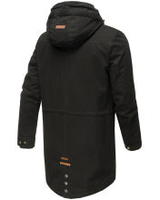 Navahoo Manakaa Herren Parka Winterjacke Schwarz Größe S - Gr. S