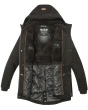 Navahoo Manakaa Herren Parka Winterjacke Schwarz Größe S - Gr. S