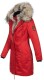 Navahoo Daylight Damen Parka Winter Jacke Rot Größe XS - Gr. 34